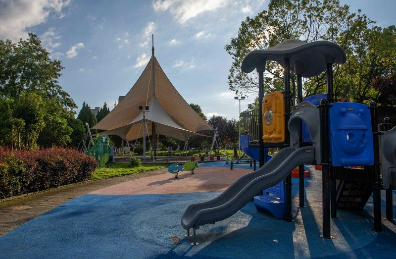 皖休寧縣：小公園裝滿「大幸?！? title=