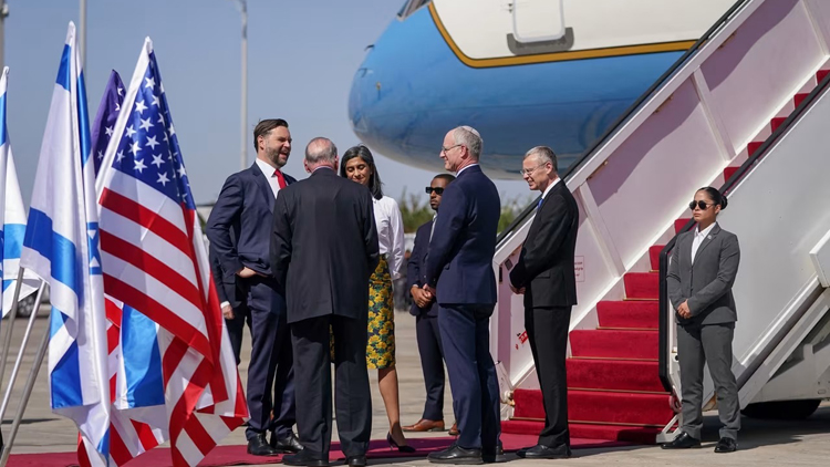 美副總統(tǒng)萬斯抵達(dá)以色列 推進(jìn)加沙停火計(jì)劃第二階段