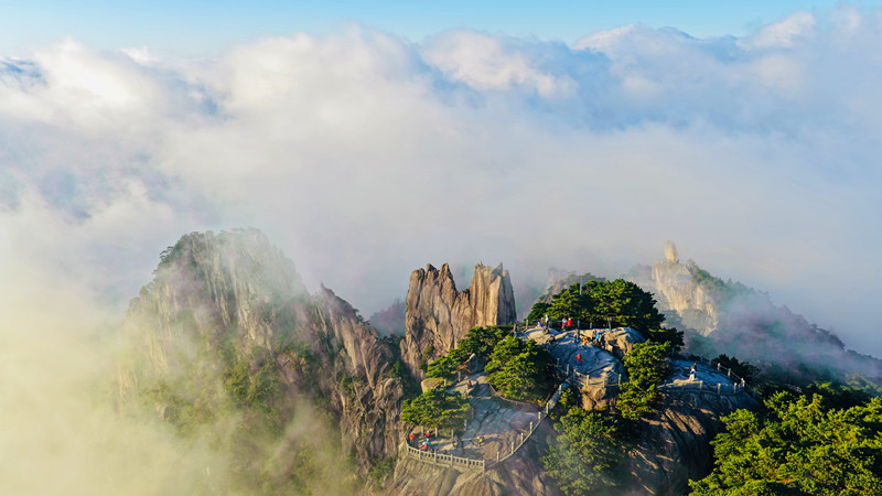 黃山風景區(qū)：悅賞秋日「雲(yún)海大片」