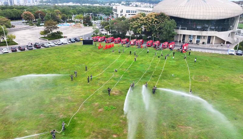 皖歙縣：縣鄉(xiāng)聯(lián)合以練促戰(zhàn)礪「森防精兵 」