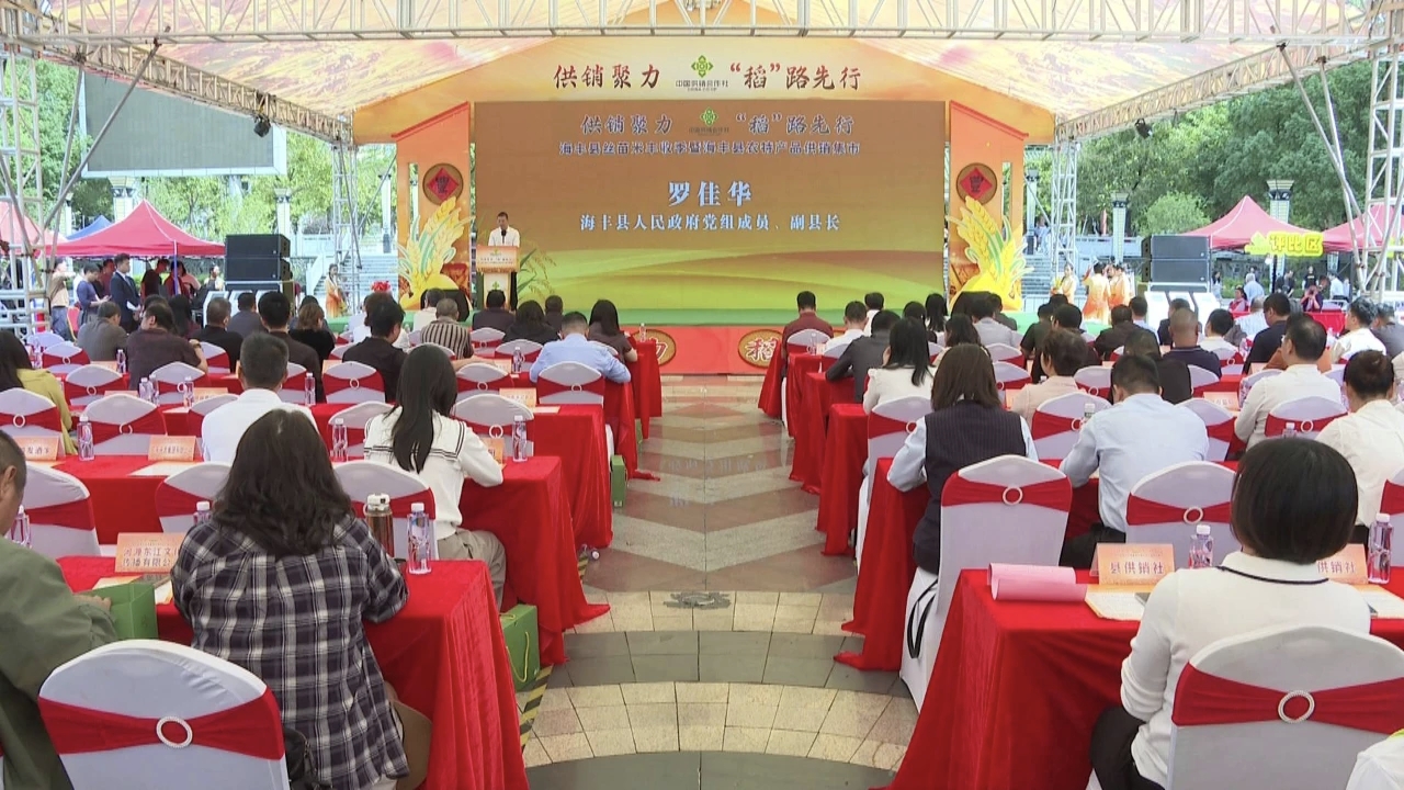 汕尾海豐舉辦絲苗米豐收季暨農(nóng)特產(chǎn)品供銷集市活動