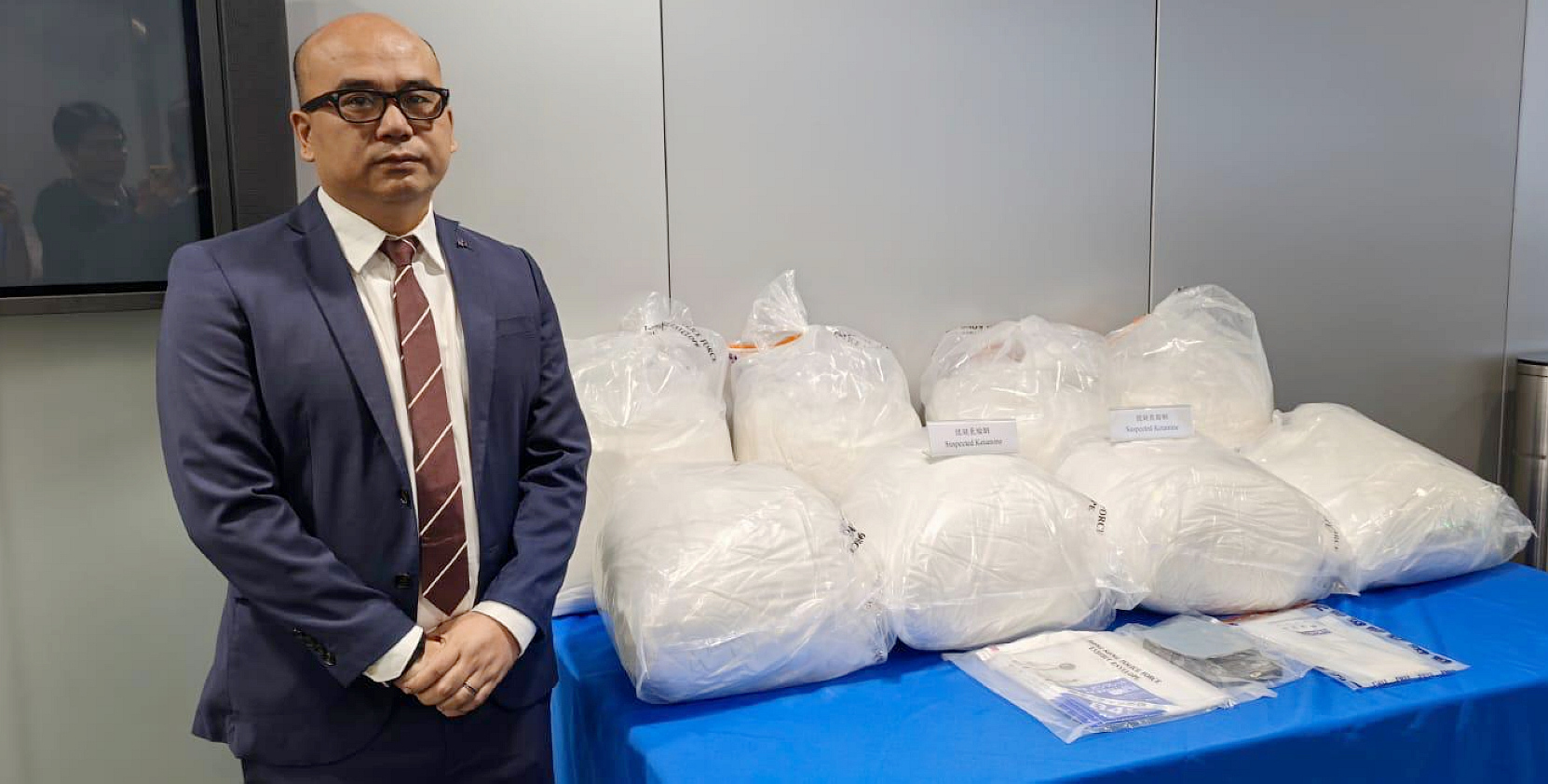 警方搗破紅磡工廈毒品儲存?zhèn)} 拘一男檢9000萬元氯胺酮