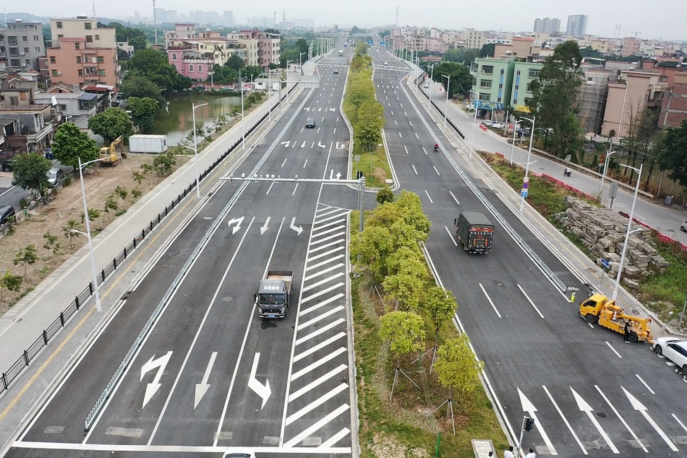 廣州國際港配套道路暢運大道正式通車