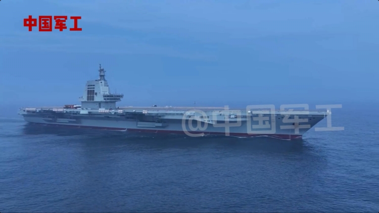 福建艦最新海試視頻發(fā)布