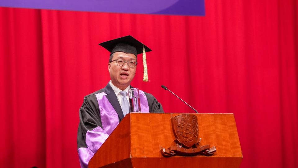 林定國出席中大法律學院博士及碩士學位畢業(yè)典禮 呼籲選民踴躍投票