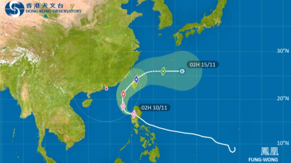 「鳳凰」已進入本港800公里 天文臺：10日12時20分發(fā)1號風(fēng)球