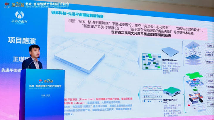 鏈昇科技「先進(jìn)平面磁驅(qū)智能裝備」項(xiàng)目榮獲第八屆「京港青創(chuàng)盃」總決賽三等獎