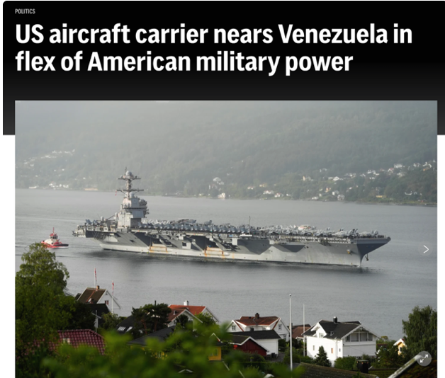 真要打？特朗普稱對委內(nèi)瑞拉「差不多下定決心」