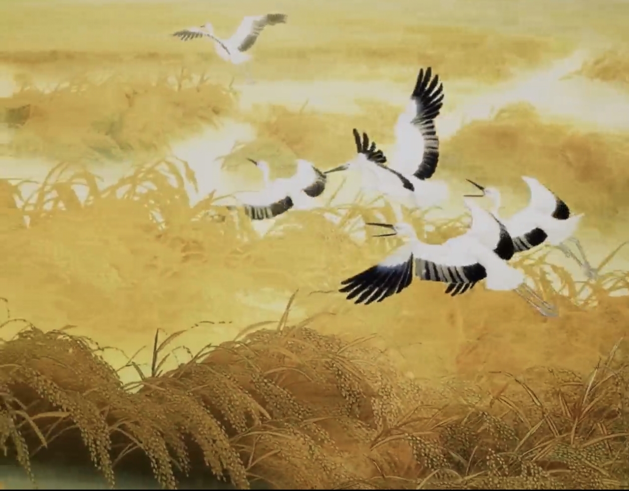 有片|山海氣象潤京城！楊德衡經(jīng)典畫作《稻香季節(jié)》綻放遼寧美術(shù)風(fēng)采