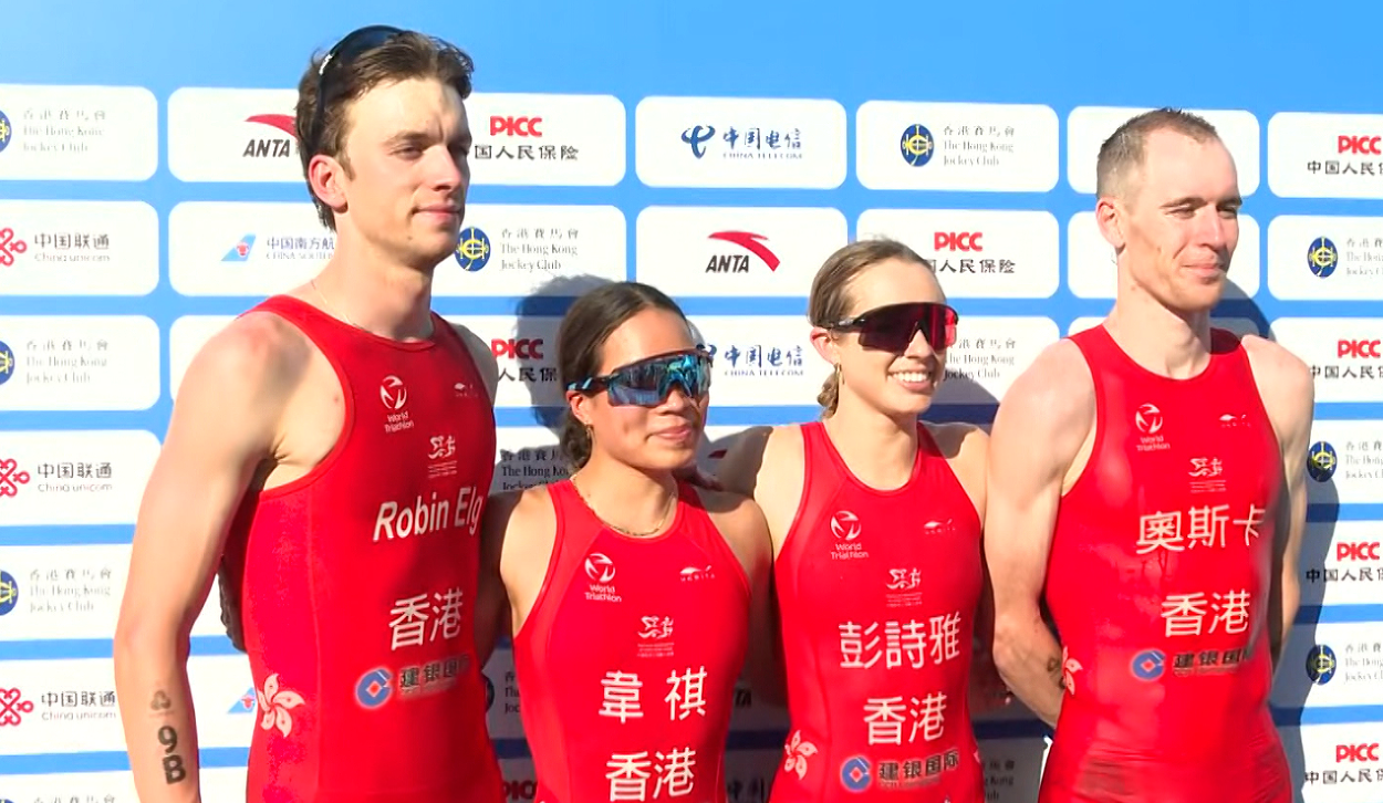 港隊(duì)三項(xiàng)鐵人混合接力賽奪銀丨中國工商銀行（亞洲）特約