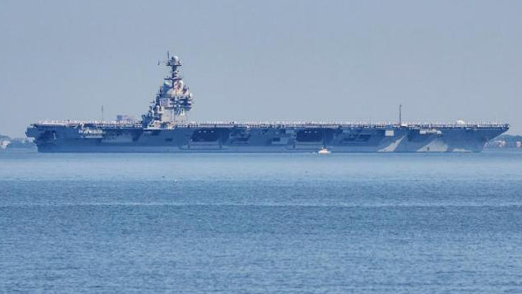 美「福特」號(hào)航母抵達(dá)加勒比海 在委內(nèi)瑞拉附近大規(guī)模軍事集結(jié)