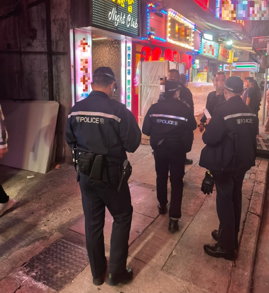 旺角警區(qū)犁庭掃穴拘捕兩人