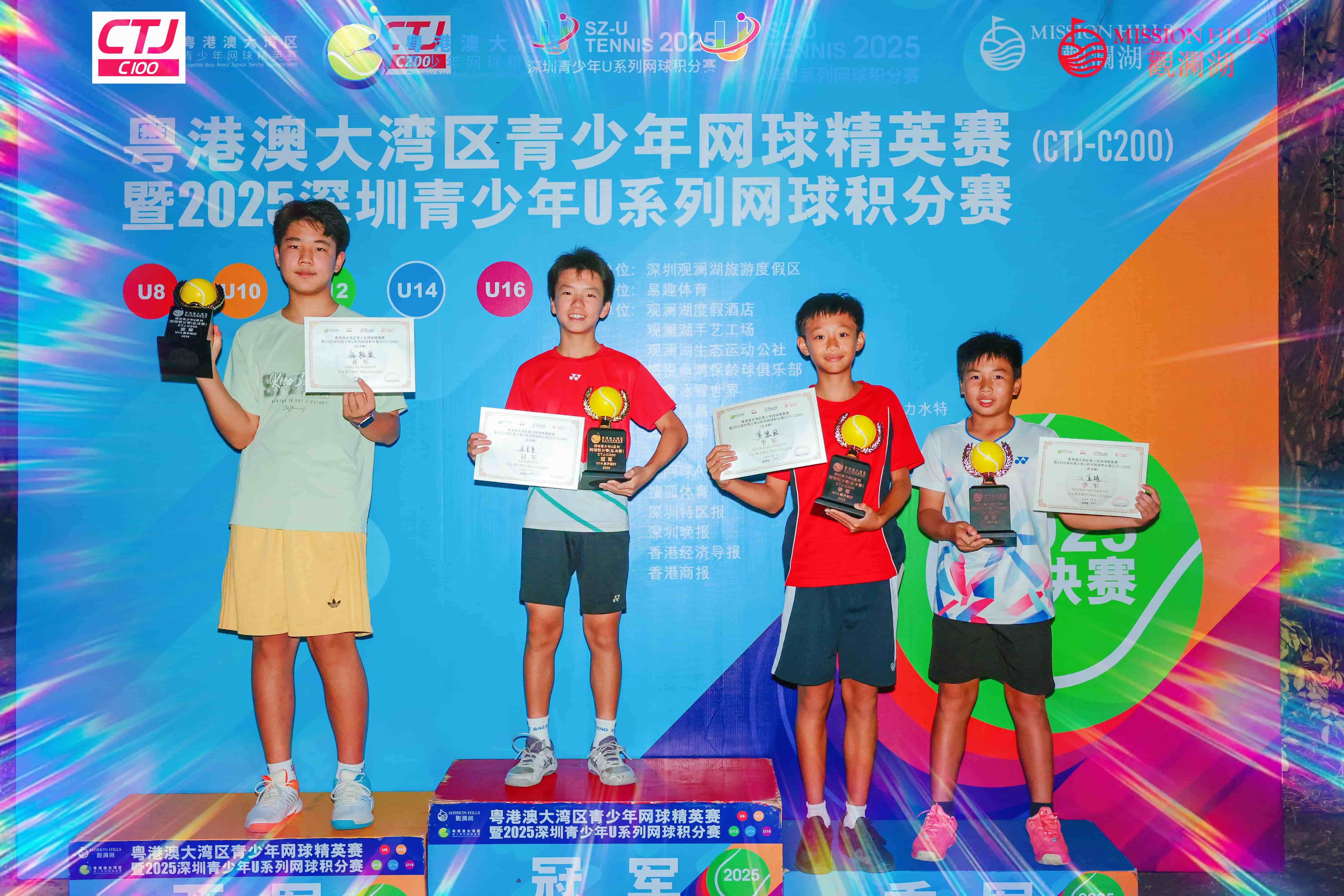 粵港澳大灣區(qū)青少年網(wǎng)球精英賽暨2025深圳青少年U系列網(wǎng)球積分賽總決賽順利舉行