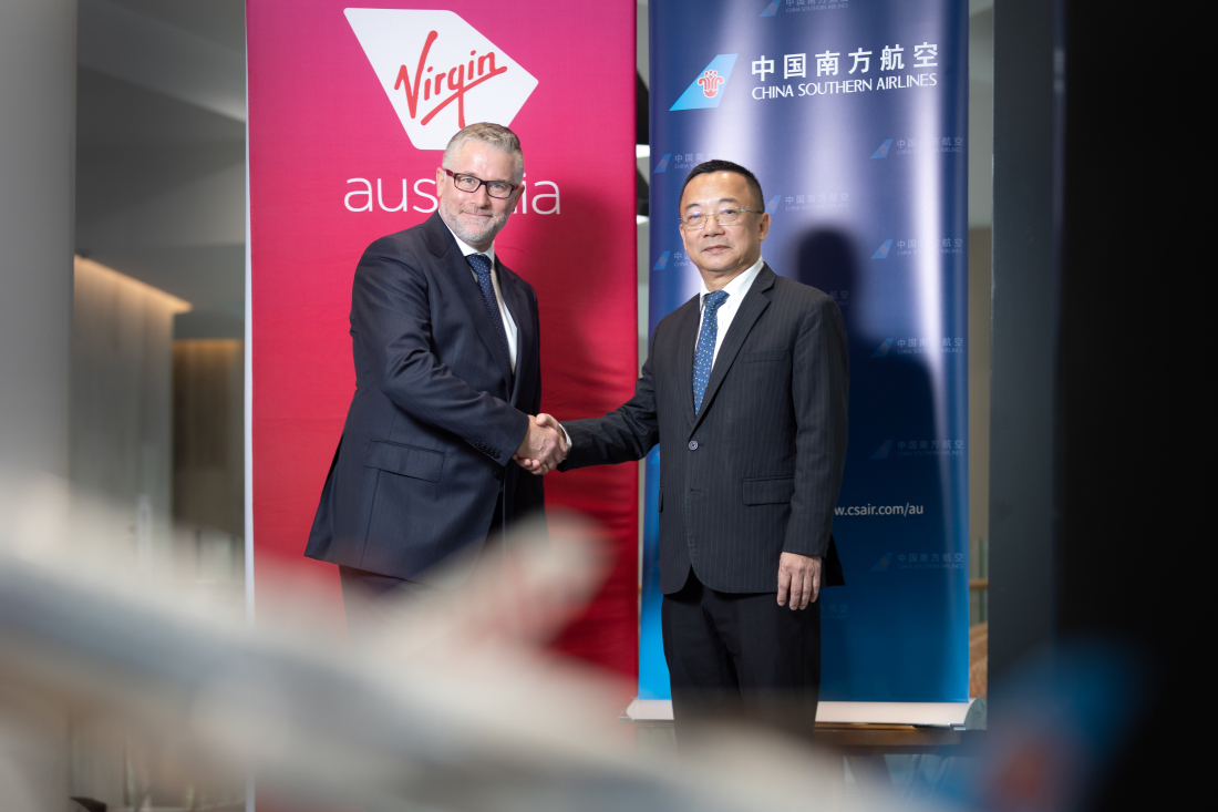 南航牽手維珍澳航簽署代碼共享合作協(xié)議