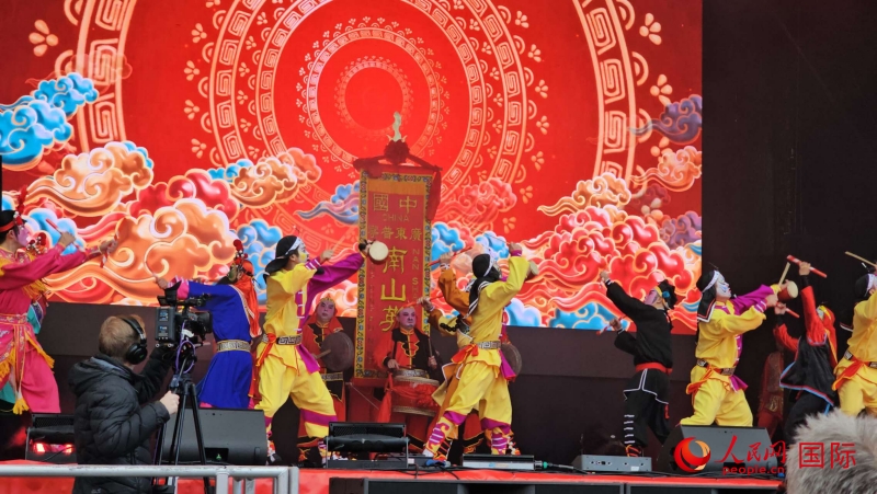 倫敦新春慶典現(xiàn)場(chǎng)。人民網(wǎng) 郭錦標(biāo)、楊浩鵬攝