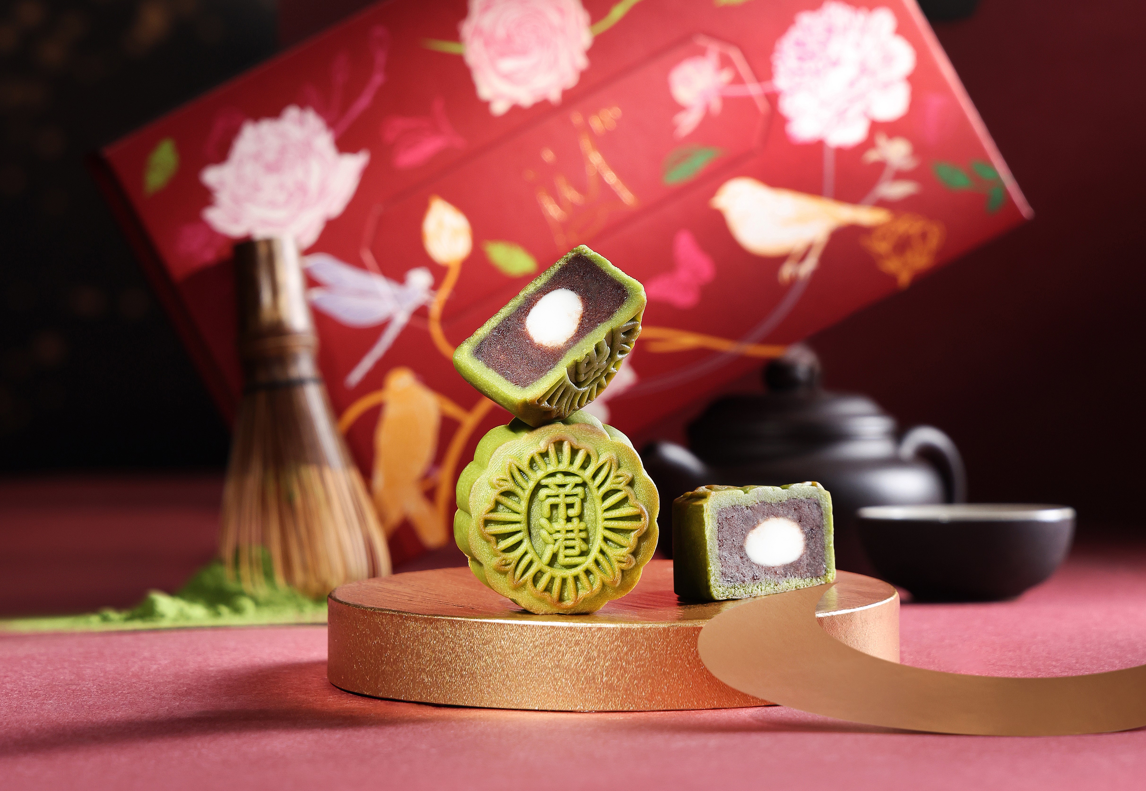 Mini Matcha Red Bean Mochi Mooncake 迷你抹茶紅豆麻糬月餅.jpg