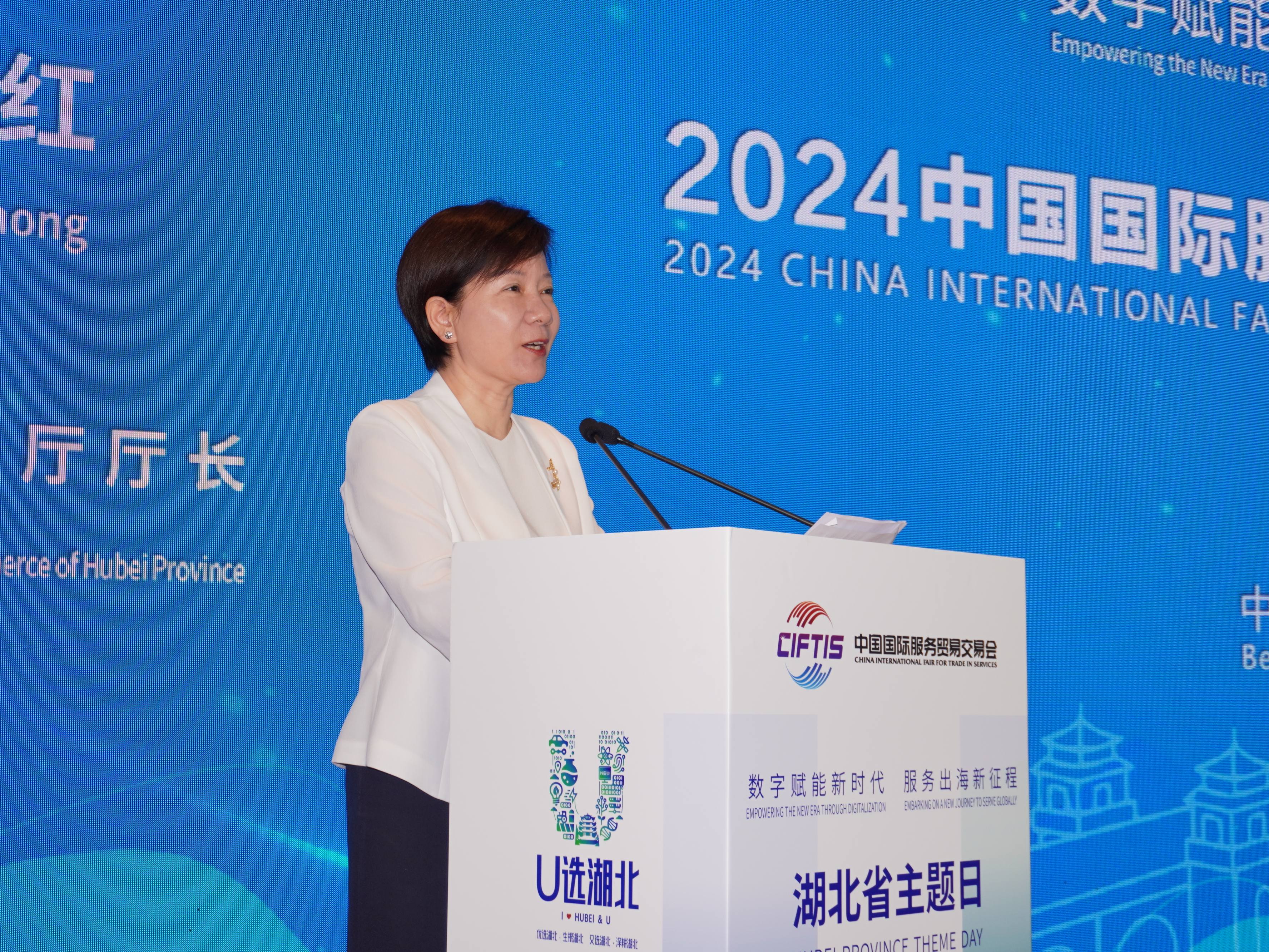 圖片2：湖北省商務(wù)廳黨組書(shū)記 、廳長(zhǎng)龍小紅進(jìn)行推介.jpg