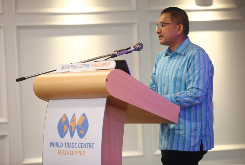 圖片3：馬來西亞吉隆坡世界貿(mào)易中心（WTCKL）董事長(zhǎng)拿督斯里哈芝希莫依山博士致辭_副本.jpg